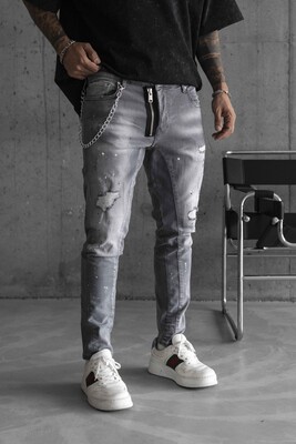 Black Island - Lux Denim Gray Jeans 16278 (1)