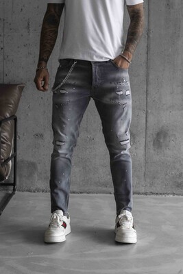 Black Island - Lux Denım Gray Jeans 16168