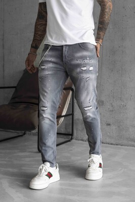 Lux Denım Gray Jeans 16168 - Thumbnail (3)