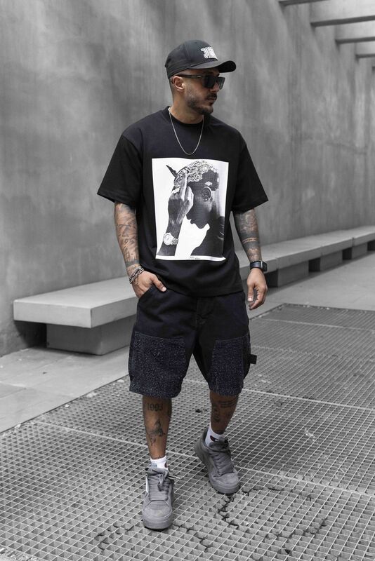 Black Island - TUPAC T-SHIRT BLACK 1747 (1)