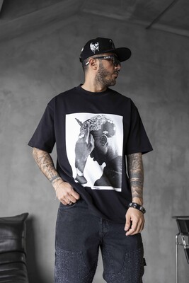 TUPAC T-SHIRT BLACK 1747 - Thumbnail (3)