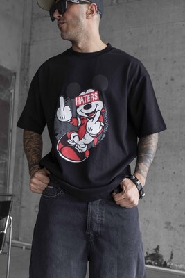 MICKEY MOUSE PRINTED T-SHIRT BLACK 1756 - Thumbnail (3)