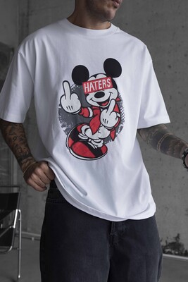 MICKEY MOUSE PRINTED T-SHIRT WHITE 1756 - Thumbnail (2)