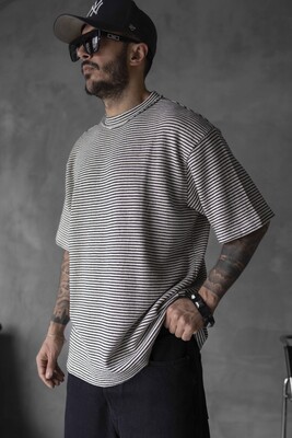 STRIPED T-SHIRT WHITE 1721 - Thumbnail (3)