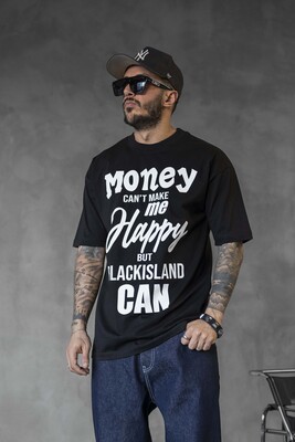 Black Island - MONEY PRINTED T-SHIRT BLACK 1644 (1)