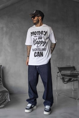 MONEY PRINTED T-SHIRT WHITE 1644 - Thumbnail (2)