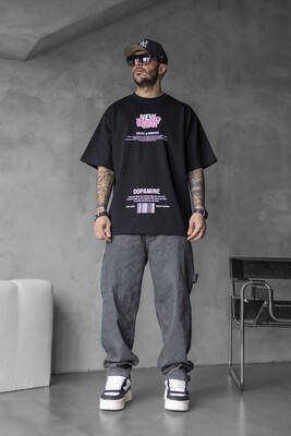 Black Island - NEW WORLD PRINTED T-SHIRT BLACK 1700