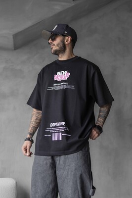 Black Island - NEW WORLD PRINTED T-SHIRT BLACK 1700 (1)