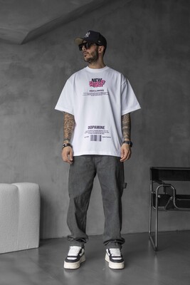 Black Island - NEW WORLD PRINTED T-SHIRT WHITE 1700