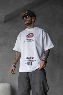 Black Island - NEW WORLD PRINTED T-SHIRT WHITE 1700 (1)