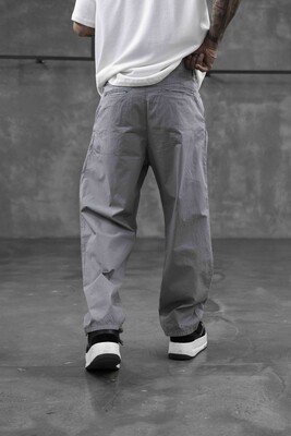 Parachute Jogger Pants Grey 16287 - Thumbnail