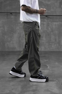 Parachute Jogger Pants Green 16289 - Thumbnail