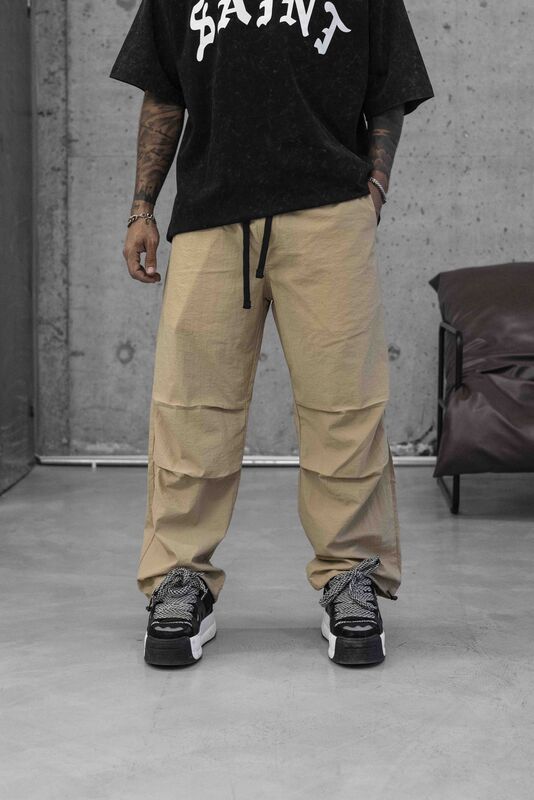 Black Island - Parachute Jogger Pants Beıge 16177