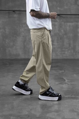 Parachute Jogger Pants Beıge 16288 - Thumbnail