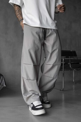 Parachute Jogger Pants Grey 16175 - Thumbnail (2)