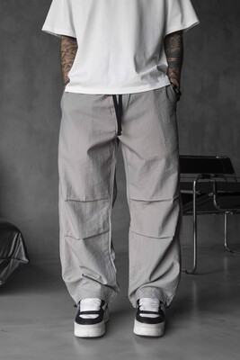 Parachute Jogger Pants Grey 16175 - Thumbnail (3)