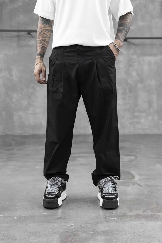 Black Island - Parachute Jogger Pants Black 16286