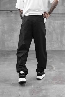 Parachute Jogger Pants Black 16286 - Thumbnail