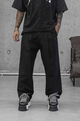 Black Island - Parachute Jogger Pants Black 16286