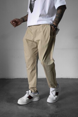 Parachute Jogger Pants Beıge 16341 - Thumbnail (3)