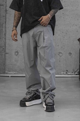 Parachute Jogger Pants Grey 16287 - Thumbnail (3)