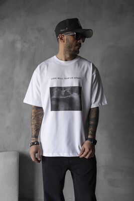 PRINTED T-SHIRT WHITE 1728 - Thumbnail (3)