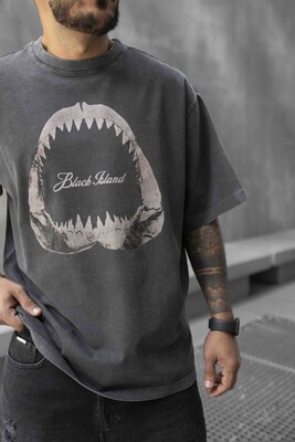 SHARK PRINTED T-SHIRT ANTRA 1738 - Thumbnail