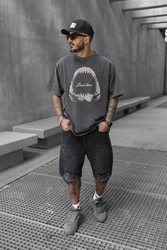 Black Island - SHARK PRINTED T-SHIRT ANTRA 1738 (1)