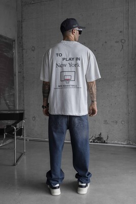 Black Island - TO PLAY IN NY PRINTED T-SHIRT OFF-WHITE 1760 (1)