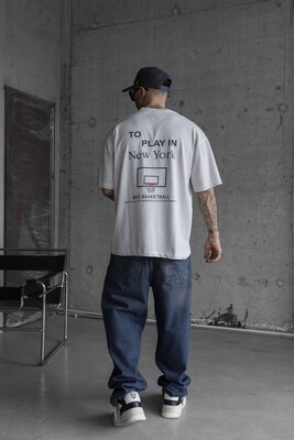 TO PLAY IN NY PRINTED T-SHIRT OFF-WHITE 1760 - Thumbnail (2)