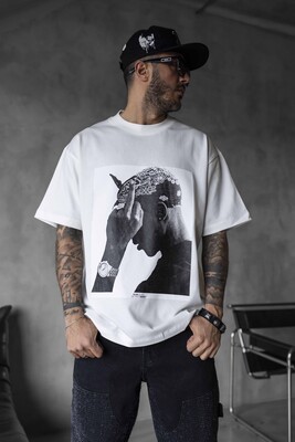 Black Island - TUPAC T-SHIRT WHITE 1747 (1)