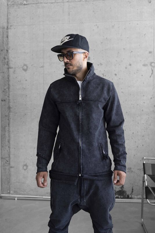 Black Island - urban tracksuıt washed black 1486-1677 (1)