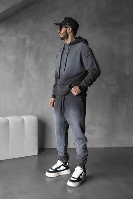 Urban Tracksuit Washed Antrasit 1519-20 - Thumbnail (3)