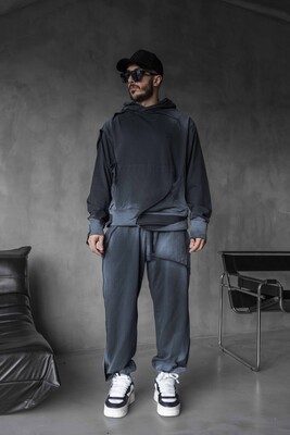 Black Island - Urban Tracksuıt Washed Black 1815-20