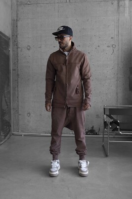 Black Island - urban tracksuıt washed brown 1486-1677