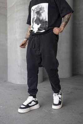 Jogger Pants Black 1677 - Thumbnail