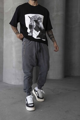 Black Island - Washed Jogger Pants Grey 1677 (1)