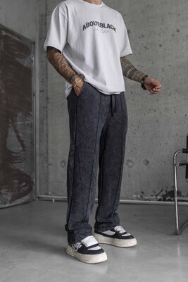 Black Island - Washed Jogger Pants Black 1790 (1)