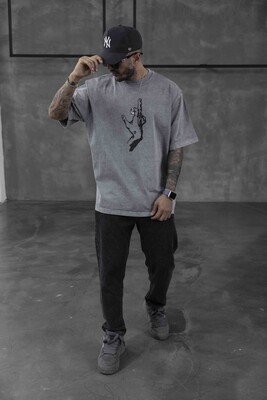 Black Island - WASHED T-SHIRT GREY 1720 (1)