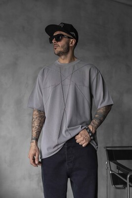 Black Island - WASHED T-SHIRT GRAY 1766 (1)