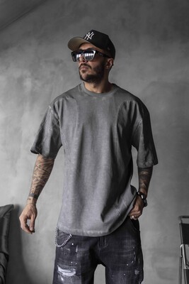 Black Island - WASHED T-SHIRT GRAY 1818 (1)