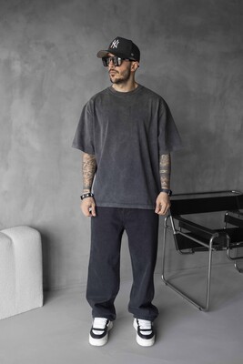 Black Island - WASHED T-SHIRT ANTRA 1720