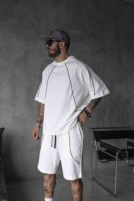 Black Island - White Summer Shorts & Tee Set 1822-23 (1)