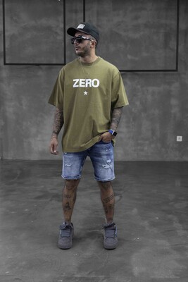 Black Island - ZERO WASHED T-SHIRT GREEN 1714