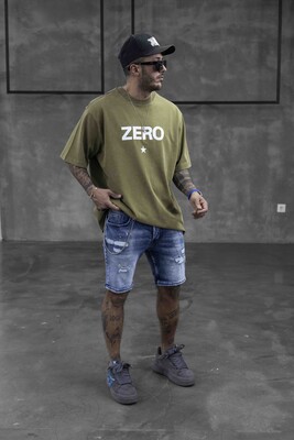 Black Island - ZERO WASHED T-SHIRT GREEN 1714 (1)